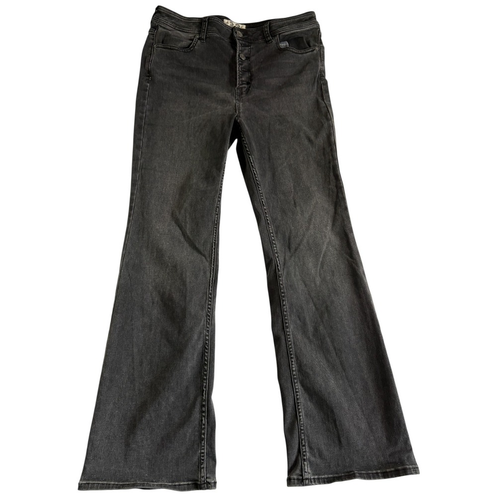 We The Free Bootcut Jeans Womens‎ 32 Black Denim Stretch Dark Wash Everyday Wear